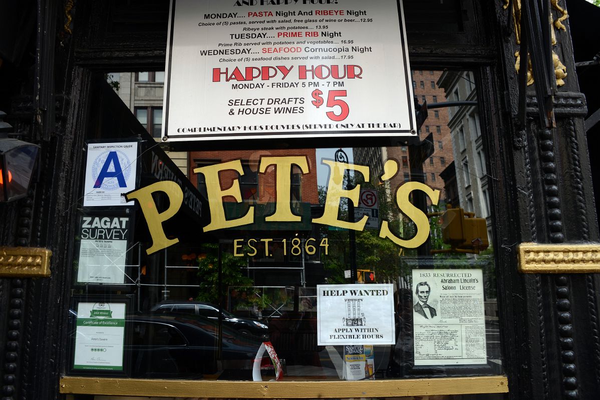17-2 O Henry Wrote The Gift Of the Maji At Petes Tavern Near Union Square Park New York City